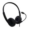 Auriculares Con Microfono Conexion Usb Color Negro