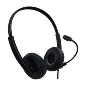 Auriculares Con Microfono Conexion Usb Color Negro