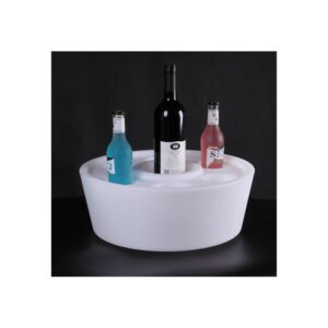 Bandeja Circular para Vasos Y Copas LED-RGB 16 Colores con Mando [Clase de eficiencia energética A]