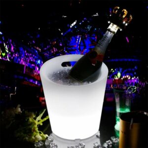 Cubitera hielo y bebidas (rgb led) con mando a distancia
