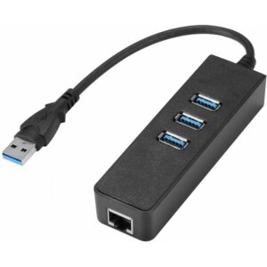 Hub Usb 3.0. + Rj45 Y 3 Puertos Usb 3.0.